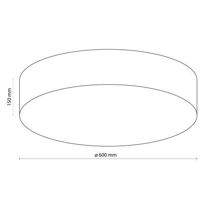 TK Lighting 1584 - Stropné svietidlo RONDO 4xE27/15W/230V