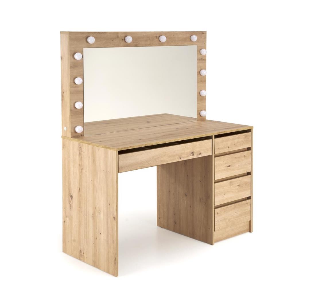 Halmar Toaletný stolík AMORIO 120x55 cm dub artisan V-PL-HOLLYWOOD_XL-TOALETKA-ARTISAN