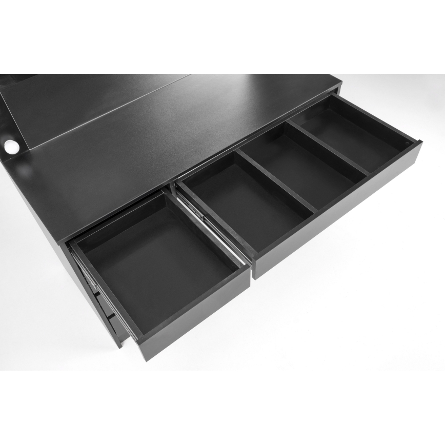 Toaletný stolík AMORIO čierny