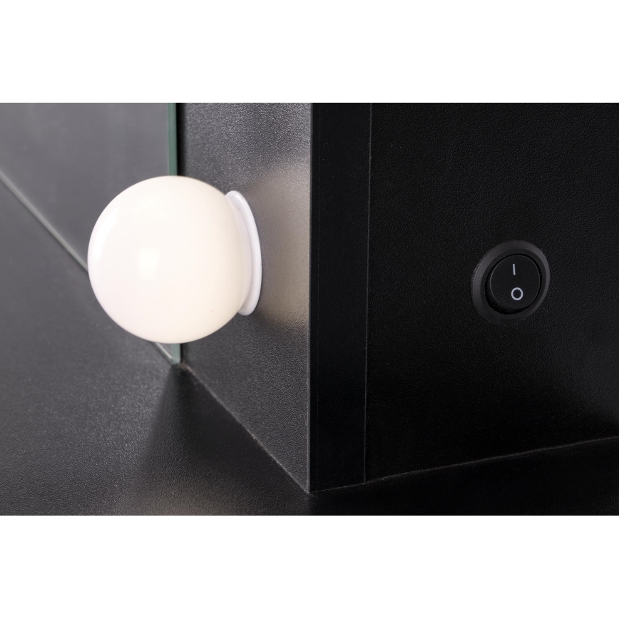 Toaletný stolík AMORIO čierny