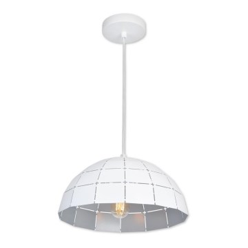 Top Light Apolo 40B - Luster na lanku 1xE27/40W/230V biela/strieborná