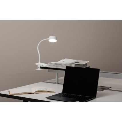 Top Light - LED Dimmable Touch Stolní Lampa s Klipem BELLA LED/4,8W/5V 3000-6500K Bílá