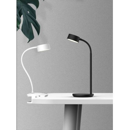 Top Light - LED Dimmable Touch Stolní Lampa s Klipem BELLA LED/4,8W/5V 3000-6500K Bílá