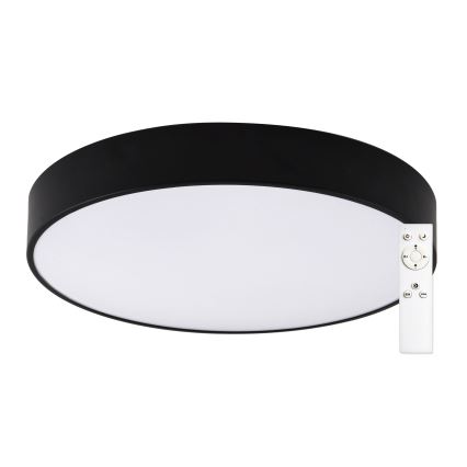 Top Light - LED Stmievateľné kúpeľňové stropné svietidlo PETAL LED/48W/230V IP44 3000-6500K pr. 48 cm čierna + diaľkové ovládanie