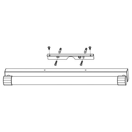 Top Light - LED Kúpeľňové osvetlenie na zrkadlo TURIA LED/12W/230V 3000/4000/6500K IP44 60 cm lesklý chróm