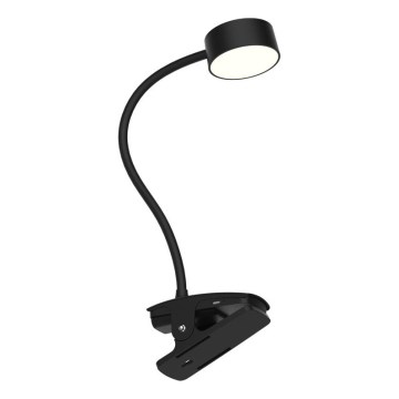 Top Light - LED nastaviteľná dotyková lampa s klipom BELLA LED/4,8W/5V 3000-6500K čierna