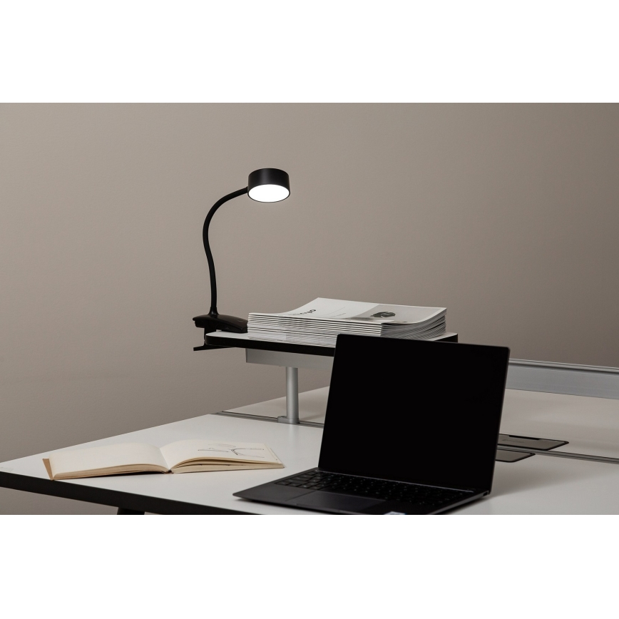 Top Light - LED nastaviteľná dotyková lampa s klipom BELLA LED/4,8W/5V 3000-6500K čierna