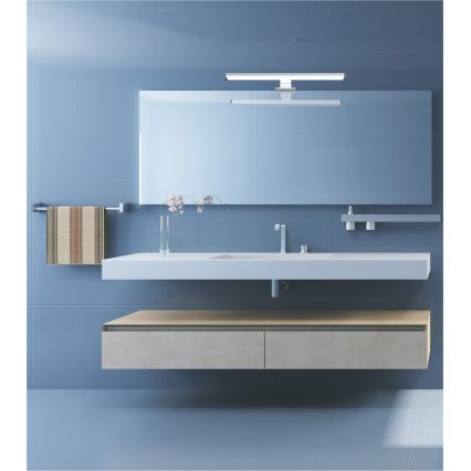 Top Light - LED Osvetlenie zrkadla TEXAS LED/8W/230V 3000/4000/6500K IP44 40 cm matný chróm