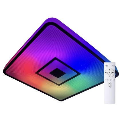 Top Light - LED RGB Stmievateľné stropné svietidlo RAINBOW LED/24W/230V hranatý + diaľkové ovládanie