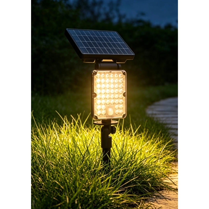 Top Light - LED solárne svietidlo so senzorom 3v1 ZENITH LED/10W/3,7V 3000/4000/6500K IP54 2400 mAh