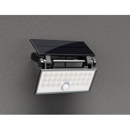 Top Light - LED Solárny nástenný reflektor so senzorom HELEON PRO LED/8W/3,7V IP65 4000K 2600 mAh