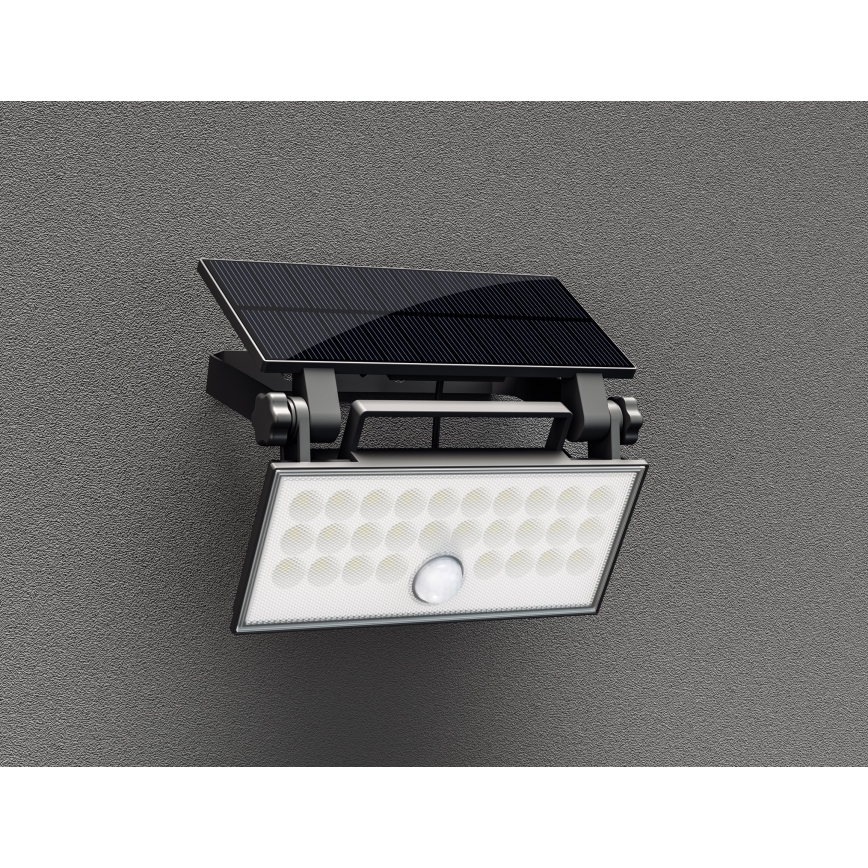 Top Light - LED Solárny nástenný reflektor so senzorom HELEON PRO LED/8W/3,7V IP65 4000K 2600 mAh