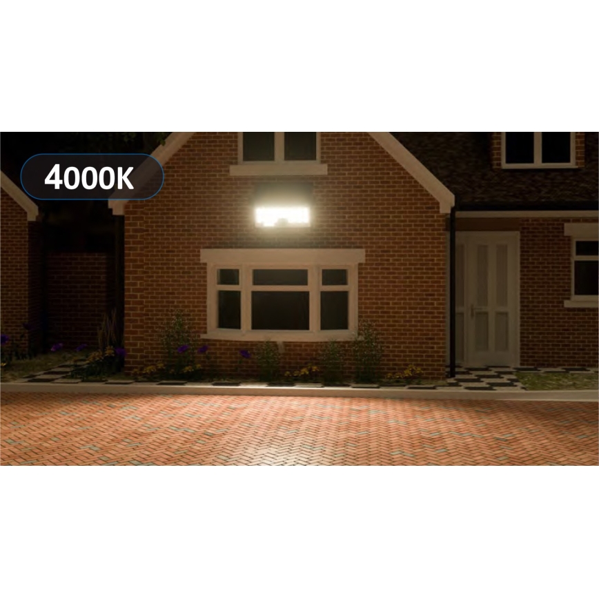 Top Light - LED Solárny nástenný reflektor so senzorom HELEON PRO LED/8W/3,7V IP65 4000K 2600 mAh