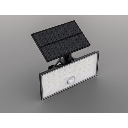 Top Light - LED Solárny nástenný reflektor so senzorom HELEON VARIO LED/8W/3,7V IP65 4000K 2200 mAh + diaľkové ovládanie