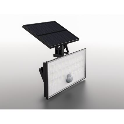 Top Light - LED Solárny nástenný reflektor so senzorom HELEON VARIO LED/8W/3,7V IP65 4000K 2200 mAh + diaľkové ovládanie