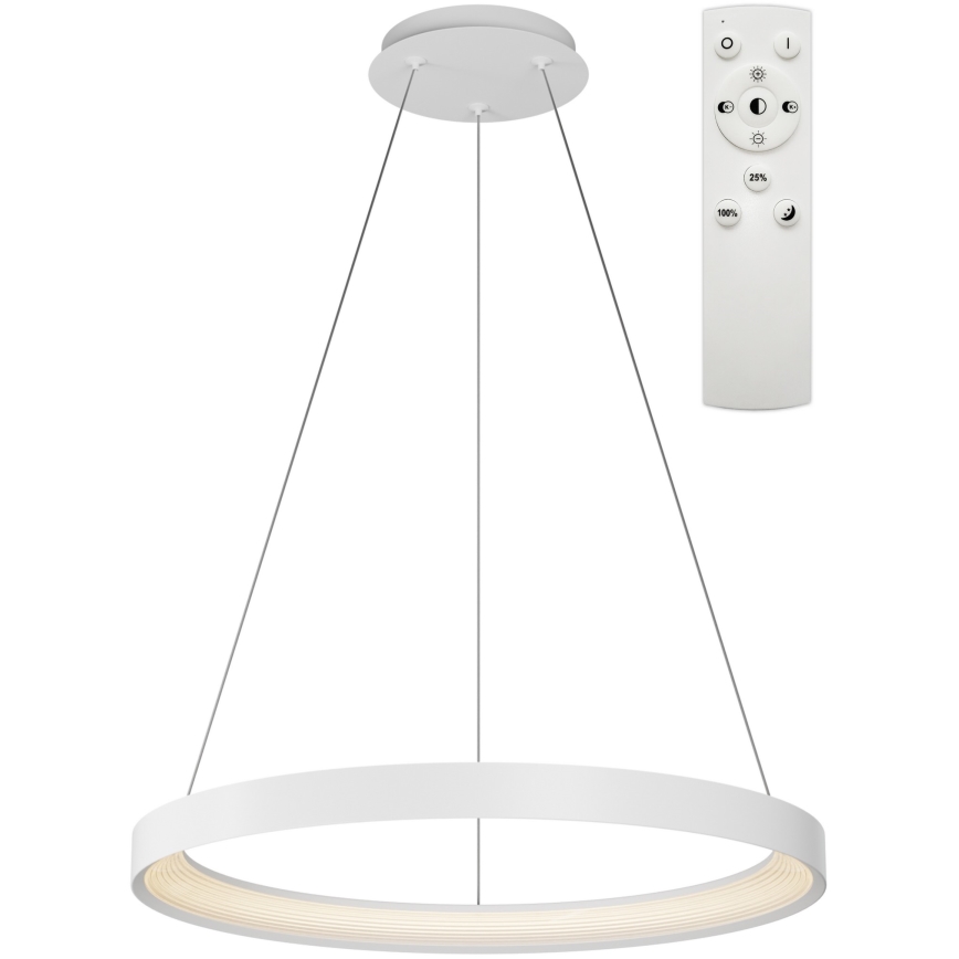 Top Light - LED Stmievateľný luster na lanku ORBIT LED/40W/230V 3000-6500K pr. 50 cm biela + diaľkové ovládanie