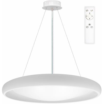 Top Light - LED Stmievateľný luster na lanku SALERNO LED/60W/230V 3000-6500K pr. 60 cm biela + diaľkové ovládanie