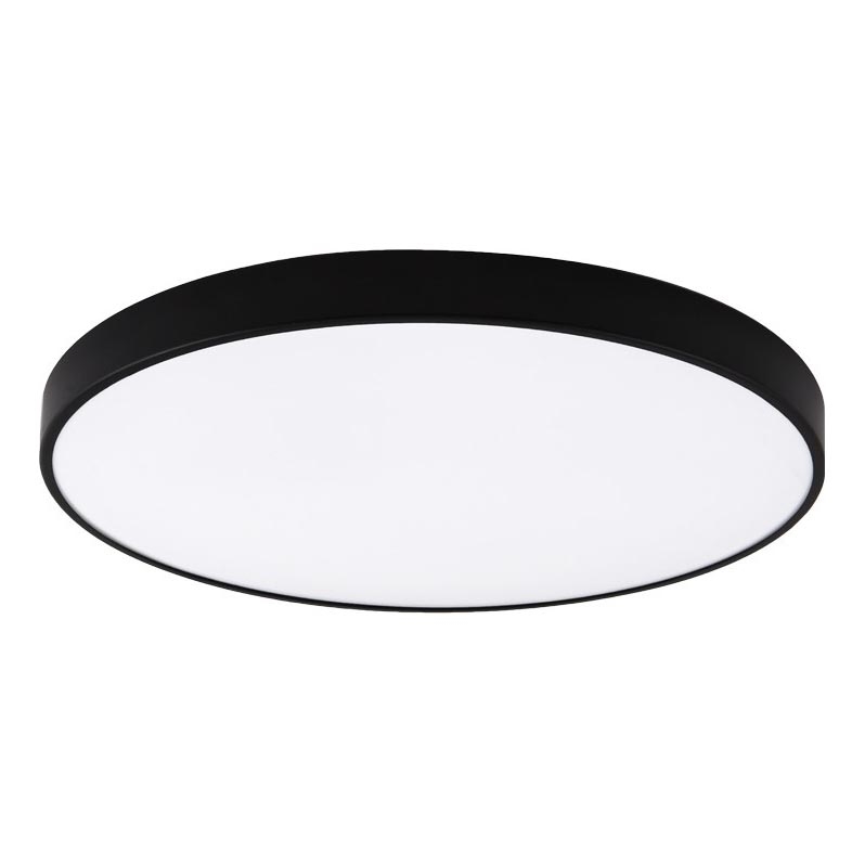 Top Light - LED stmievateľné kúpeľňové stropné svietidlo PETAL LED/60W/230V 3000-6500K IP44 priemer 59 cm čierne + diaľkové ovládanie