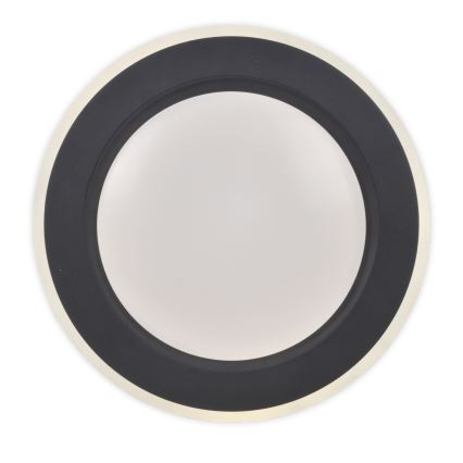 Top Light - LED Stmievateľné stropné svietidlo NORMAN LED/51W/230V pr. 39 cm čierna + diaľkové ovládanie