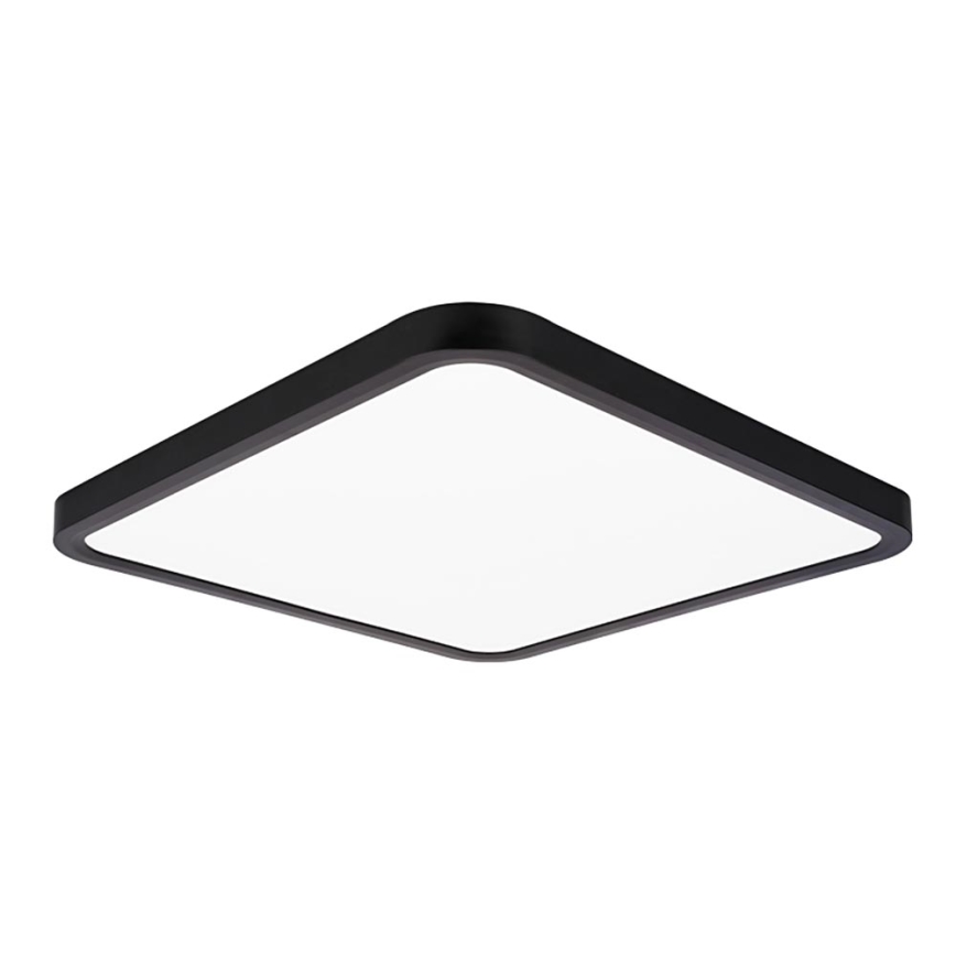 Top Light - LED Stmievateľné stropné svietidlo REVIT LED/36W/230V 3000-6500K 40x40 cm čierna + diaľkové ovládanie