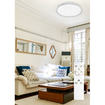 Top Light - LED Stmievateľné stropné svietidlo SAFIR LED/51W/230V 3000-6500K pr. 48 cm + diaľkové ovládanie