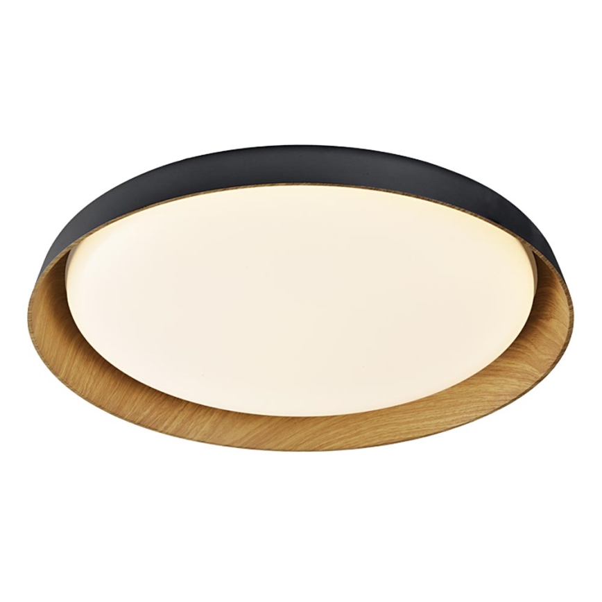 Top Light - LED Stmievateľné stropné svietidlo SATELLITE LED/48W/230V 3000-6500K pr. 53 cm čierna/hnedá + diaľkové ovládanie