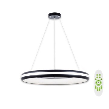 Top Light - LED Stmievateľný luster na lanku LED/60W/230V čierna + diaľkové ovládanie