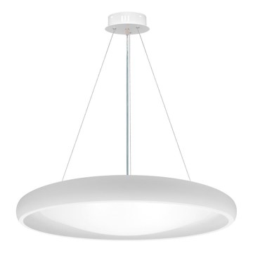 Top Light - LED Stmievateľný luster na lanku SALERNO LED/60W/230V 3000-6500K pr. 60 cm biela + diaľkové ovládanie