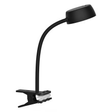 Top Light - LED Stolná lampa s klipom LED/4,5W/230V čierna