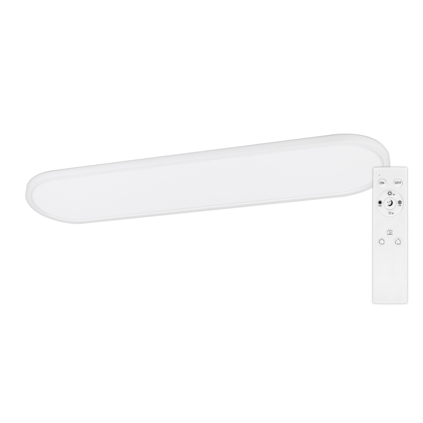 Top Light - LED stmievateľné stropné prisadené závesné svietidlo OVAL LED/36W/230V 3000-6500K biela + diaľkové ovládanie