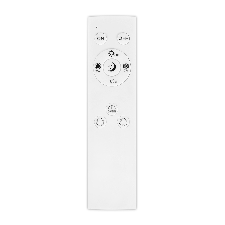 Top Light - LED stmievateľné stropné prisadené závesné svietidlo OVAL LED/36W/230V 3000-6500K biela + diaľkové ovládanie