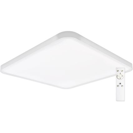Top Light - LED Stmievateľné stropné svietidlo REVIT LED/50W/230V 3000-6500K 50x50 cm biela + diaľkové ovládanie