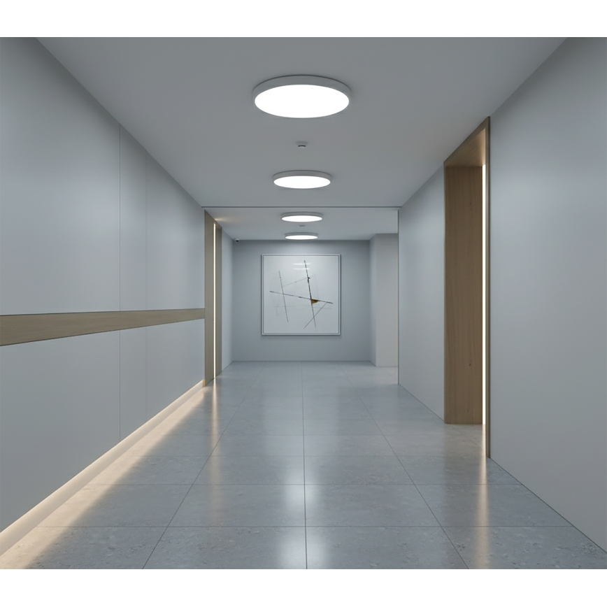 Top Light - LED stropné svietidlo s pohybovým senzorom REVIT LED/9/12/18W/230V 3000/4000/6500K pr. 23 cm biela