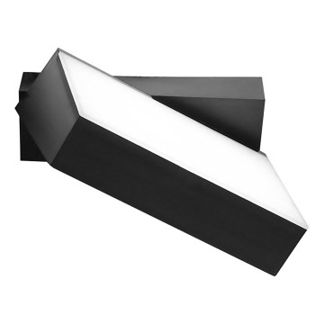 Top Light - LED vonkajšie nástenné svietidlo FLIP LED/12W/230V 3000/4000/6000K IP54 čierne