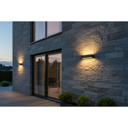 Top Light - LED vonkajšie nástenné svietidlo IMOLA LED/10W/230V 3000/4000/6000K IP54 17 cm čierne