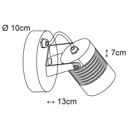 Top Light - LED Vonkajšie nástenné svietidlo IBIZA LED/5W/230V IP54