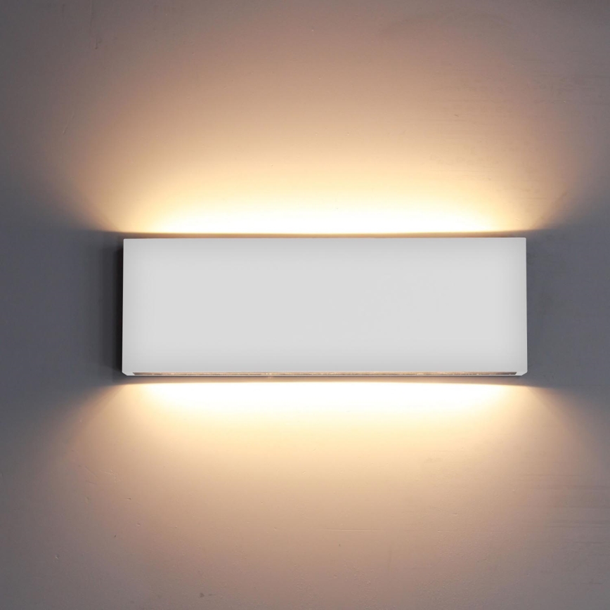 Top Light - LED Vonkajšie nástenné svietidlo OBLIGO LED/12W/230V IP65 biela