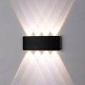 Top Light - LED Vonkajšie nástenné svietidlo RAY LED/8W/230V IP44 4000K čierna