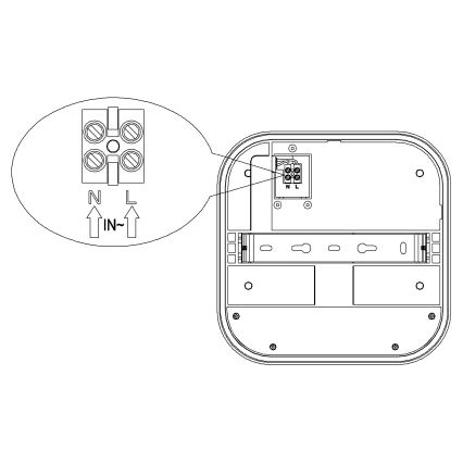 Top Light - LED Vonkajšie nástenné svietidlo so senzorom pohybu a súmraku BARI LED/20W/230V 4000K IP65