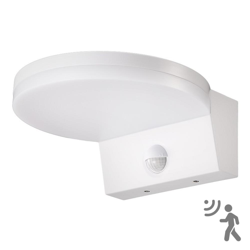 Top Light - LED Vonkajšie nástenné svietidlo so senzorom NOVARA LED/15W/230V IP65 biela