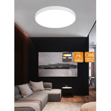 Top Light Metal 60B RC - LED Stmievateľné stropné svietidlo s diaľkovým ovládaním METAL LED/60W/230V