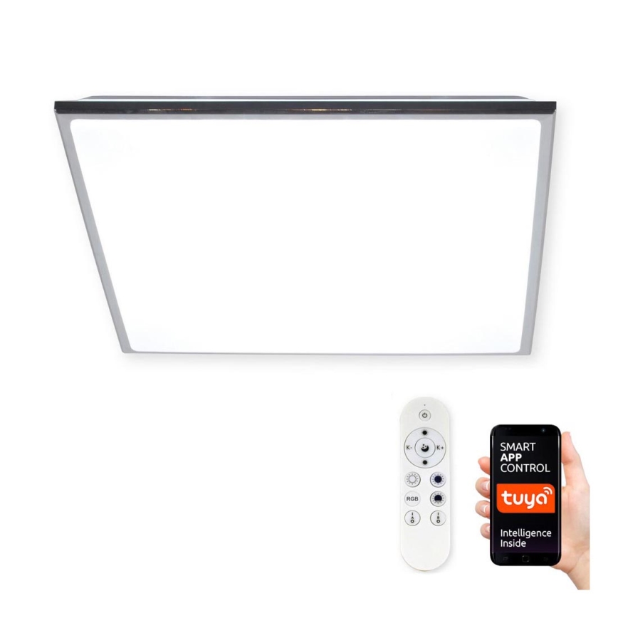 Top Light Silver H MAX SMART - LED RGB Stmievateľné stropné svietidlo SILVER LED/60W/230V Tuya + diaľkové ovládanie