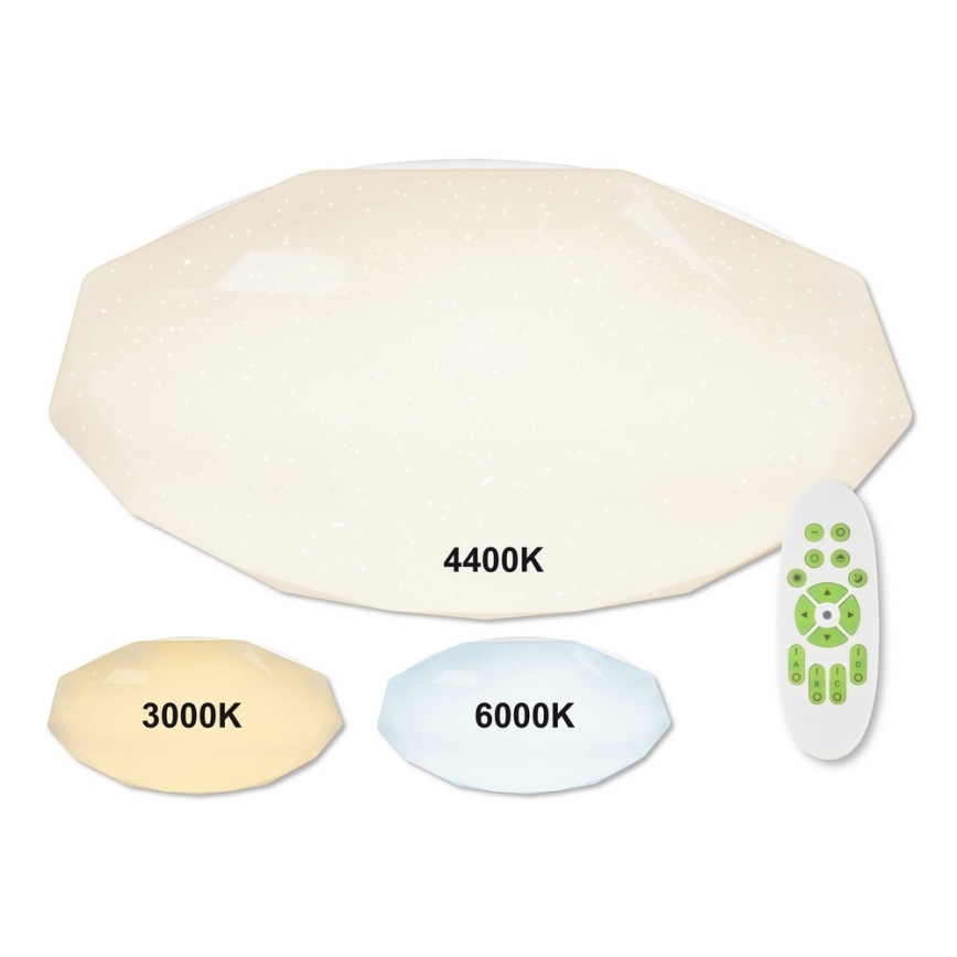 Top Light Sparkle MAX RC - LED Stmievateľné stropné svietidlo s diaľlkovým ovládačom 1xLED/100W/230V