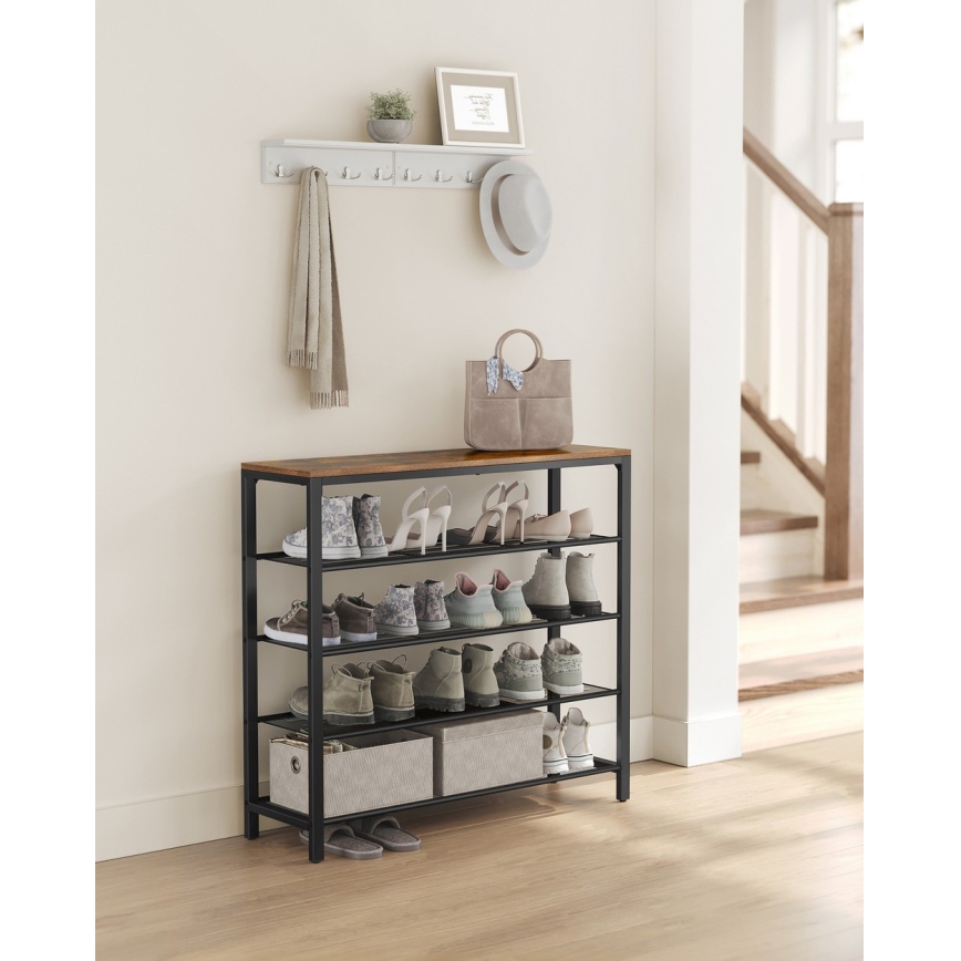 Topánkovnica DAVOR hnedá/čierna