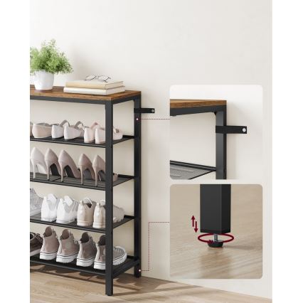 Topánkovnica DAVOR hnedá/čierna