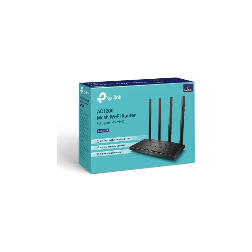 TP-Link - Bezdrôtový gigabitový MU-MIMO router Archer C6 V3.2 Wi-Fi