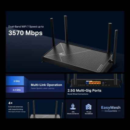 TP-Link - Dvojpásmový Wi-Fi 7 router