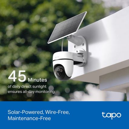 TP-Link - Inteligentná solárna kamera 5V IP65 Wi-Fi