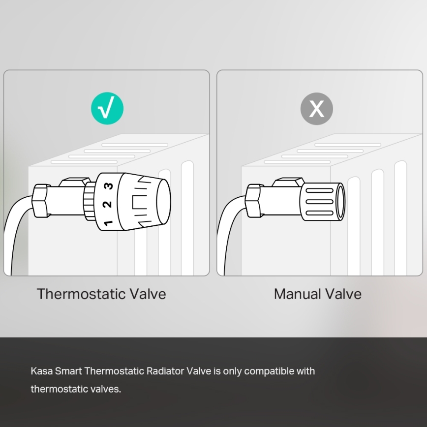 TP-Link - Inteligentná termostatická hlavica s LCD displejom 2xAA Tuya