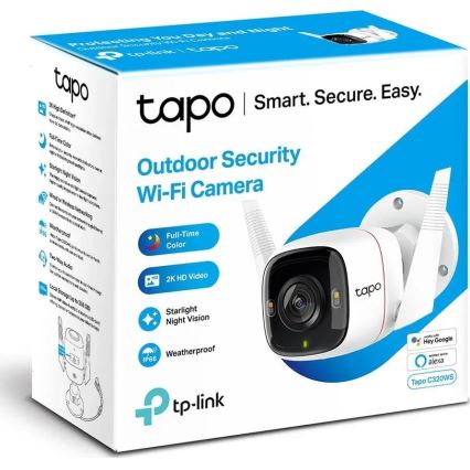TP-Link - Inteligentná vonkajšia kamera so senzorom IP66, Wi-Fi